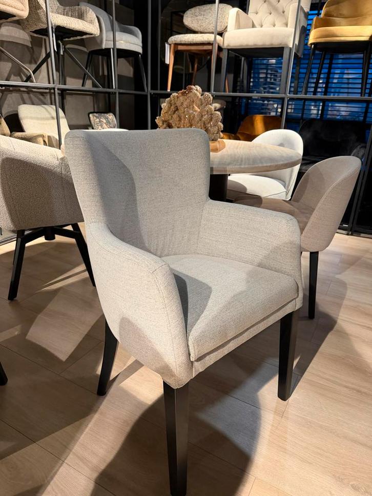 6 Stof Stoelen - Easy Clean - Nieuw, Huis en Inrichting, Stoelen, Nieuw, Vijf, Zes of meer stoelen, Stof, Grijs, Ophalen of Verzenden