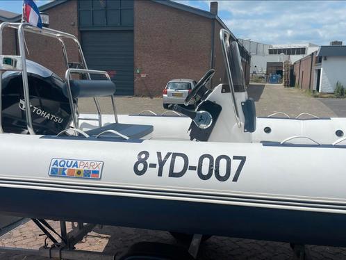 Aquaparx 480 met 40pk Tohatsu Slechts 5 vaaruren! Vaarklaar, Watersport en Boten, Rubberboten, Nieuw, Overige merken, Overige materialen
