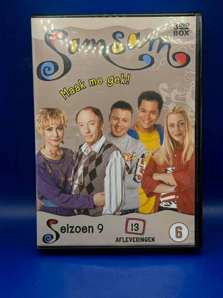 Samsam sam sam  Seizoen 9 DVD - Maak me gek! Compleet 3 disc, Cd's en Dvd's, Dvd's | Tv en Series, Zo goed als nieuw, Overige genres