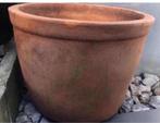 Oud Hollandse terracotta pot uniek 51cm wind vorstbestendig, Tuin en Terras, Bloempotten, 40 cm of meer, Rond, Ophalen of Verzenden