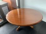 Antieke salontafel massief hout, Ophalen, Zo goed als nieuw, Ovaal, 100 tot 150 cm