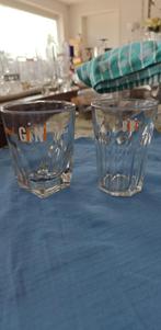 glas vintage Gini klein en groot, Verzamelen, Ophalen of Verzenden, Gebruikt, Frisdrankglas