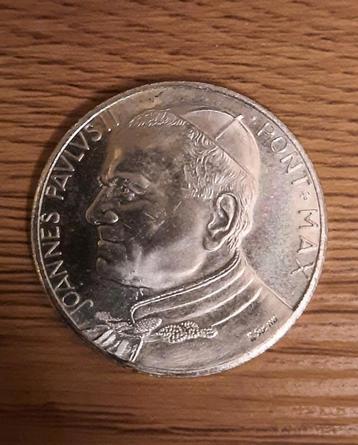 Zilveren Herdenkingsmunt Paus Johannes Paulus II beschikbaar voor biedingen