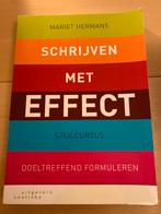 Schrijven met Effect - Stijlcursus, Ophalen of Verzenden, Alpha, Zo goed als nieuw, HBO