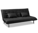 Slaapbank, Ophalen, Zwart, 140 cm, Zo goed als nieuw