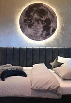 Maanlamp Wandlamp - Kinderslaapkamer, Huis en Inrichting, Lampen | Wandlampen, Ophalen, Zo goed als nieuw, Kunststof, Ruimte maan universum