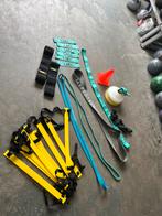 Ladder elastieken hoedjes fitness materialen, Gebruikt, Weerstandband, Ophalen of Verzenden, Div elastieken