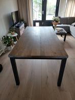 Eiken houten tafel, Ophalen, Gebruikt, 200 cm of meer, 50 tot 100 cm