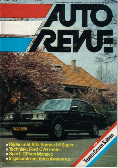 Autorevue 11 1980 : Alfa Romeo Alfasud Super - Toyota Crown, Boeken, Auto's | Folders en Tijdschriften, Gelezen, Algemeen, Ophalen of Verzenden