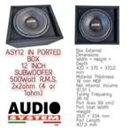 AudioSystem Italy 12inch 500Watt RMS gepoorte kist, Auto diversen, Autospeakers, Ophalen of Verzenden