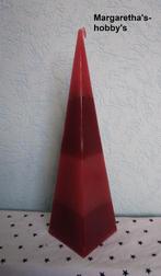 Piramide kaars (van 100% gerecycled kaarsvet), Overige materialen, Crème, Nieuw, Ophalen of Verzenden
