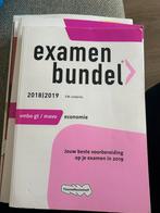 Examenbundel Economie VMBO GT/MAVO 2018/2019, Boeken, Ophalen of Verzenden, Zo goed als nieuw, VMBO, Economie