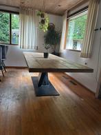 Industriële eettafel plek voor 8/10 personen, Ophalen, Gebruikt, 200 cm of meer, 50 tot 100 cm