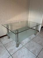 Glazen Salon-tafel 102x62x42, Ophalen, 100 tot 150 cm, 50 tot 100 cm, Zo goed als nieuw