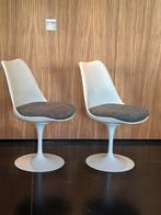2 Tulip Chairs Knoll International Draaibaar, Huis en Inrichting, Stoelen, Ophalen, Gebruikt, Wit, Twee