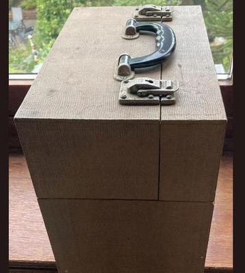Vintage oude Koffer voor 78 toeren Platen, platenkoffer beschikbaar voor biedingen