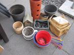 diverse bloem potten in 1 koop, Ophalen, Gebruikt, Rond, Tuin