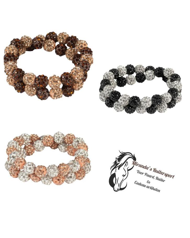 Haarknotband Delicate Bruin/Rosé, Zwart/Zilver, Zilver/Rosé, Dieren en Toebehoren, Paardrijkleding, Nieuw, Dames, Kinderen, Overige typen