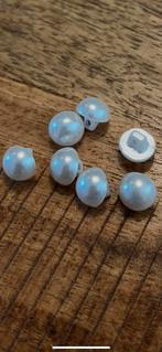 7 vintage “parelmoer” knoopjes halve bolletjes, Ophalen of Verzenden, Zo goed als nieuw, Knoop of Knopen