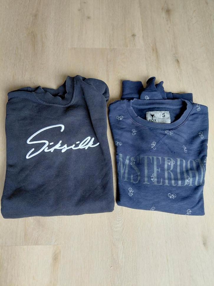 2 Truien: Amsterdam Fox & Siksilk - Maat S bijna gratis, Kleding | Heren, Truien en Vesten, Zo goed als nieuw, Maat 46 (S) of kleiner