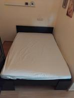 Zwart tweepersoonsbed compleet, Ophalen, Zwart, Tweepersoons, 140 cm