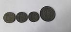 Zinken muntjes 1941 en 1942 1 cent en 25 cents, Postzegels en Munten, Munten | Nederland, Ophalen of Verzenden, Koningin Wilhelmina