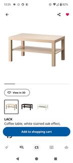 Ikea lack salontafel eikenkleur, Huis en Inrichting, Tafels | Sidetables, Ophalen, 50 tot 100 cm, Zo goed als nieuw, Rechthoekig