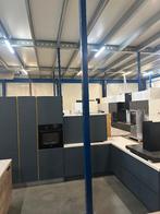 Complete showroom keuken met apparatuur – Keuken Sara, Blauw, Hoekkeuken, Nieuw, Ophalen of Verzenden