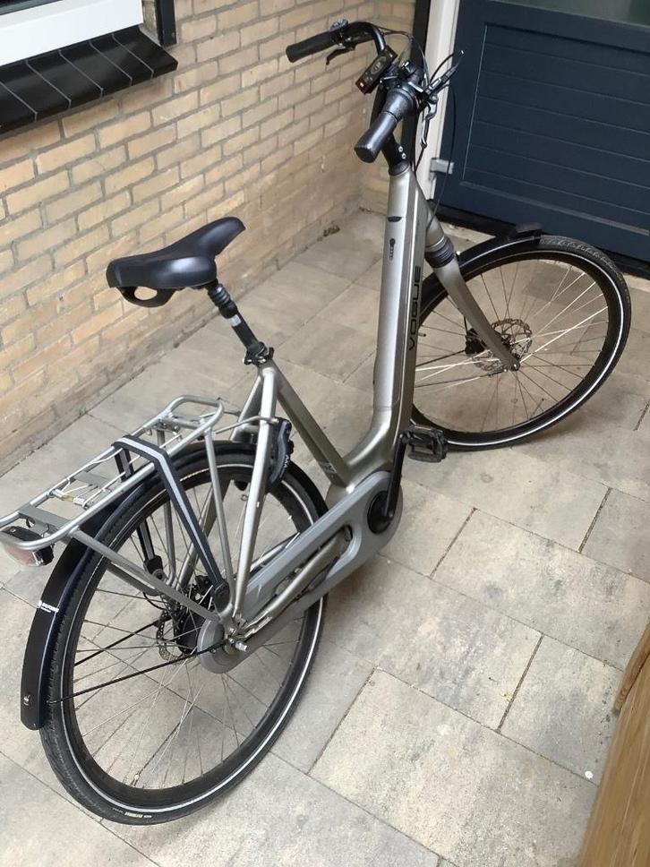 Vogue e bike dames grijs mt 57, Fietsen en Brommers, Elektrische fietsen, Zo goed als nieuw, Overige merken, 55 tot 59 cm, 50 km per accu of meer