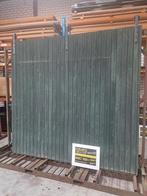 houten schuifpoort met rolwielen en geleidelingsrail 269x250, Ophalen, Gebruikt, 200 cm of meer, Schuifpoort
