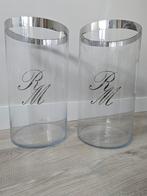 2 Riviera Maison Hurricane XL Windlicht, Overige kleuren, Ophalen of Verzenden, Minder dan 50 cm, Glas