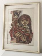 Jaren 70 litho van R. Cox, Minder dan 50 cm, Gebruikt, Ophalen of Verzenden, Print