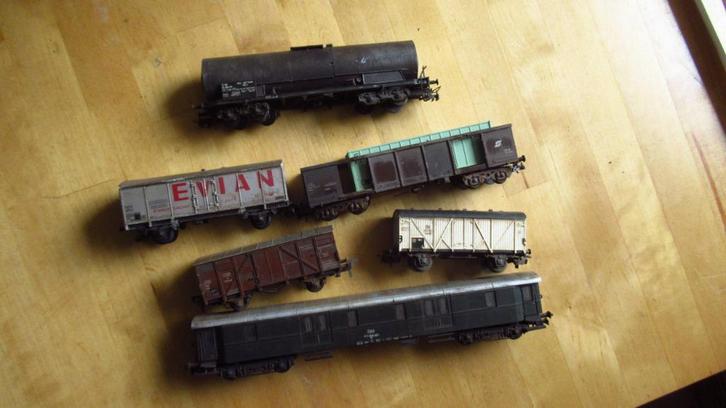 diverse goederenwagons h0 (1/87), Hobby en Vrije tijd, Modeltreinen | H0, Gebruikt, Wagon, Gelijkstroom of Wisselstroom, Overige merken