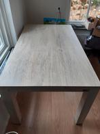 Eettafel Lamulux, whitewash hout, Huis en Inrichting, Tafels | Eettafels, 50 tot 100 cm, Rechthoekig, Zo goed als nieuw, Ophalen