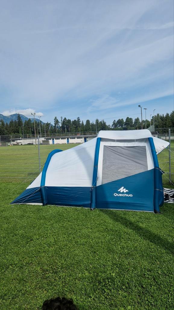 Quechua Air Seconds 4.1 Opblaasbare Tent, Caravans en Kamperen, Tenten, tot en met 4, Gebruikt, Ophalen of Verzenden