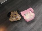Twee stoelverhogers autostoeltjes Minions/Disney (ophalen), 15 t/m 36 kg, Ophalen, Overige merken, Gebruikt