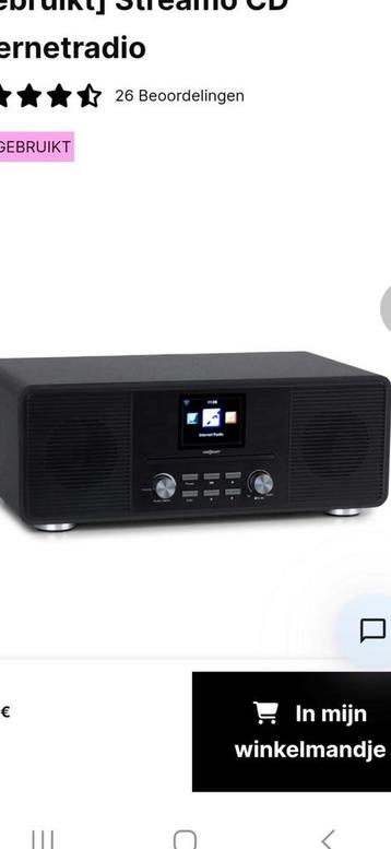 Internetradio met cd nieuw. beschikbaar voor biedingen