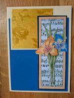 Zelfgemaakte kaart met bloemen, Hobby en Vrije tijd, Kaarten | Zelfgemaakt, Ophalen of Verzenden, Nieuw