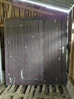Dubbele garage-of schuurdeuren, Gebruikt, Garagedeur, 200 tot 215 cm, Hout