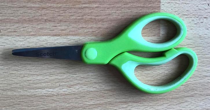 Scotch Kinderschaar linkshandig met soft grip groen, Kinderen en Baby's, Speelgoed | Educatief en Creatief, Zo goed als nieuw