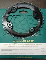 Absolute Black Ovaal 34T 96bcd Voorblad Chainring Shimano XT, Ophalen of Verzenden, Gebruikt, Absolute Black