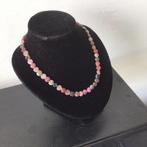 Natuursteen toermaline hals ketting Slotje Sterling ziver925, Sieraden, Tassen en Uiterlijk, Ophalen, Nieuw, Zilver, Met edelsteen