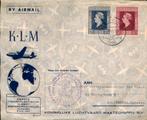 Amsterdam - KLM - FFC - Curacao - 1946, Postzegels en Munten, Brieven en Enveloppen | Nederland, Verzenden, Envelop