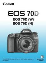 Gezocht: instructie boekje Canon 70D, Boeken, Hobby en Vrije tijd, Ophalen of Verzenden, Gelezen, Fotograferen en Filmen
