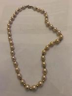 Vintage Parelketting, Ophalen of Verzenden, Zo goed als nieuw, Beige, Overige materialen