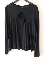 Als Nieuw! Prachtige, diep zwarte top Claudia Sträter mt 40, Maat 38/40 (M), Zwart, Nieuw, Ophalen of Verzenden