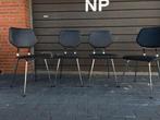 Vintage Stapelbare Stoelen - Set van 4, Huis en Inrichting, Stoelen, Gebruikt, ., Zwart, Vintage