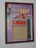 Jukebox Ami Continental 2  in Lijst  30 x 22   cm, Ophalen of Verzenden, Zo goed als nieuw, 1950 tot 1960, Ami