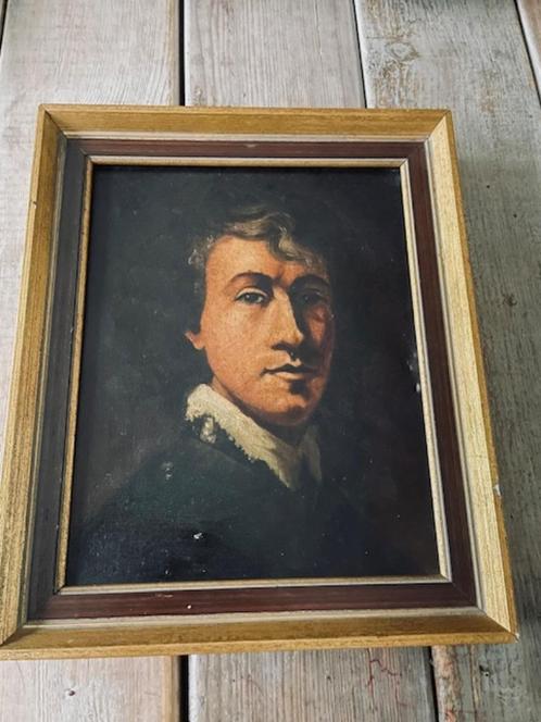 Antiek olieverf schilderij portret jonge man., Antiek en Kunst, Kunst | Schilderijen | Klassiek, Ophalen