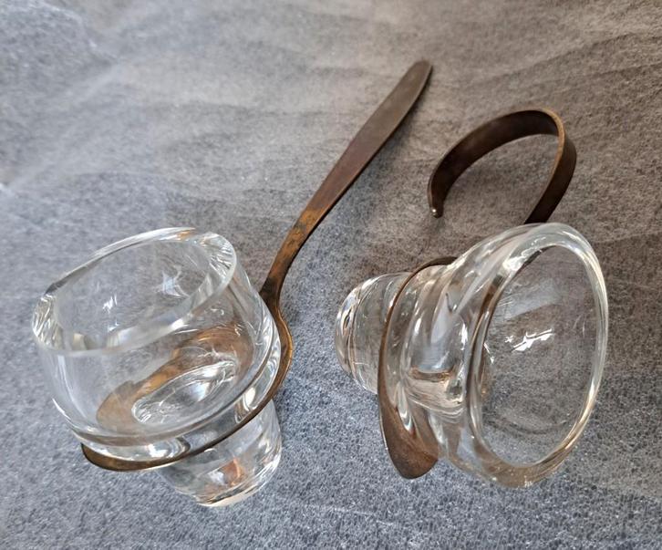 2 Glasobjecten van André Kestel  (1969) Glaskunstenaar, Antiek en Kunst, Kunst | Designobjecten, Ophalen of Verzenden